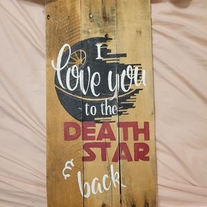 Reclaimed wood Star Wars sign